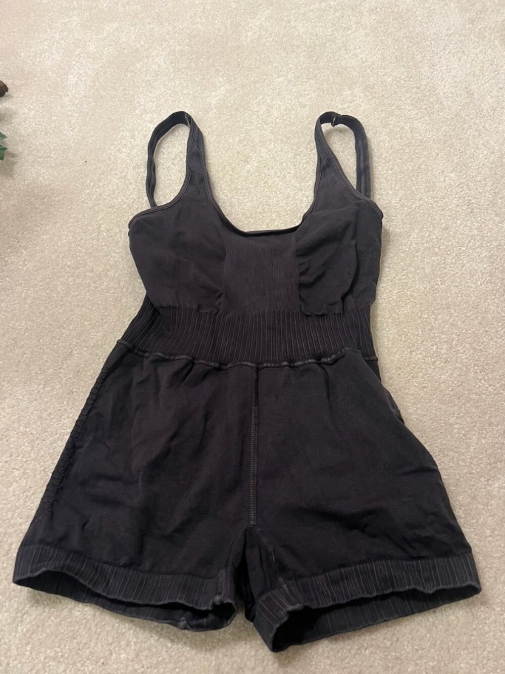FP Movement Good Karma Runsie Bodysuit, Size XS/S, Black